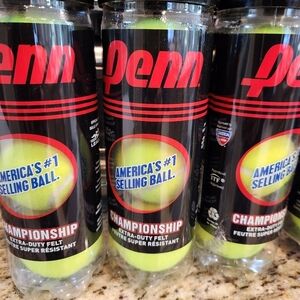 10 Cans - Penn 3 pack Tennis Balls-Used